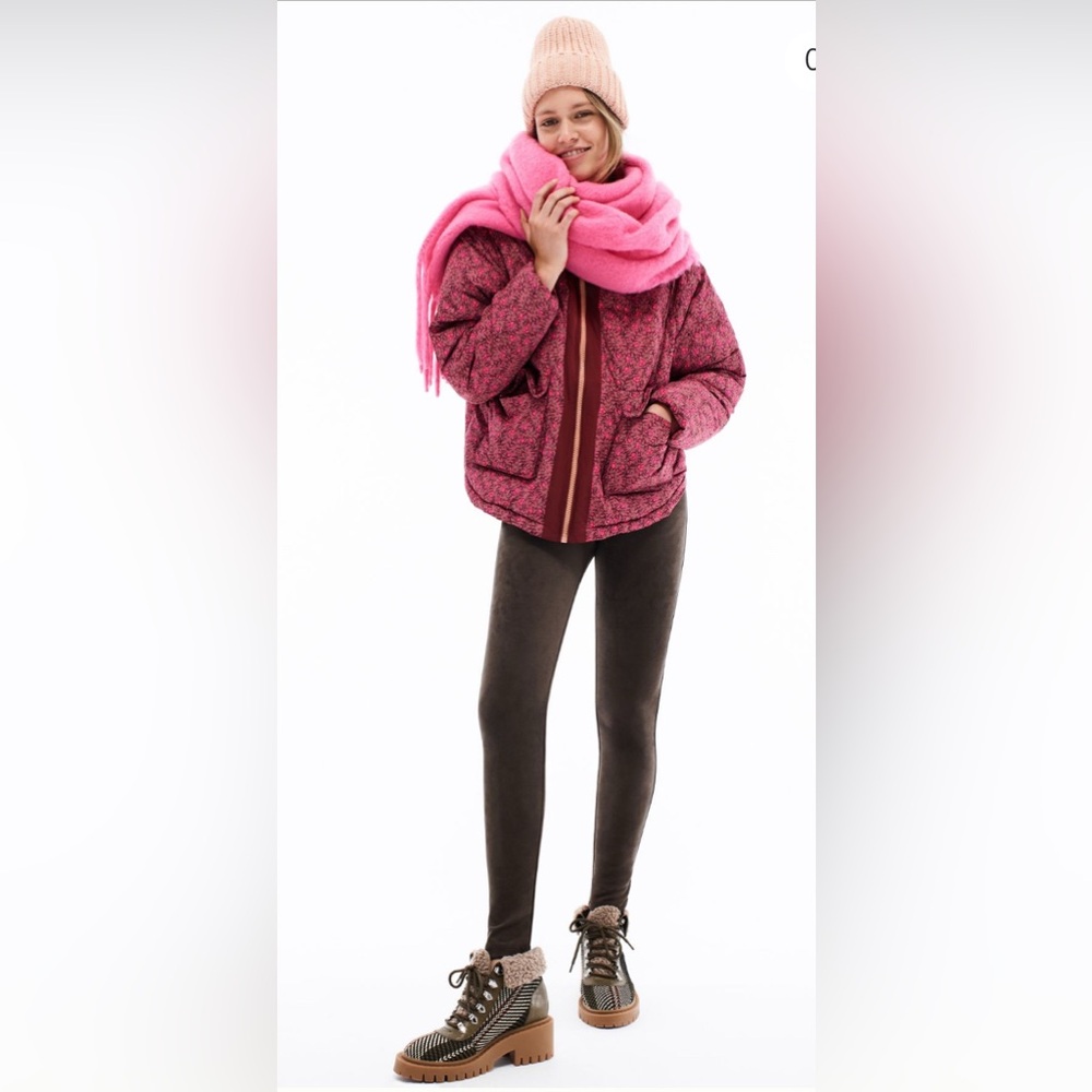 Numph Lillie Floral Puffer Jacket
